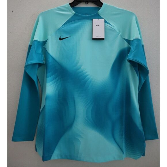 Nike DH8226-354 Women's Sz XL Turquoise Gardien IV L/S Goalkeeper Jersey - Picture 1 of 9